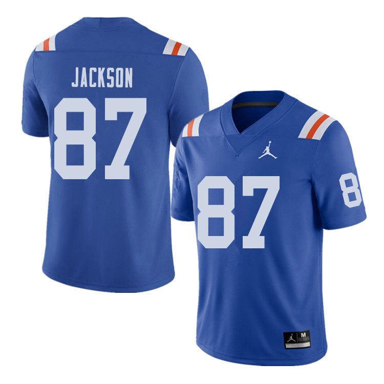 Jordan Brand Men #87 Kalif Jackson Florida Gators Throwback Alternate College Football Jerseys Sale-